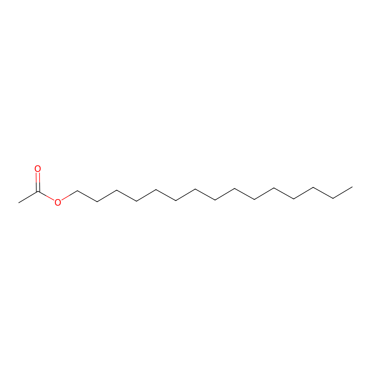 Pentadecyl acetate molecular structure, CAS 629-58-3