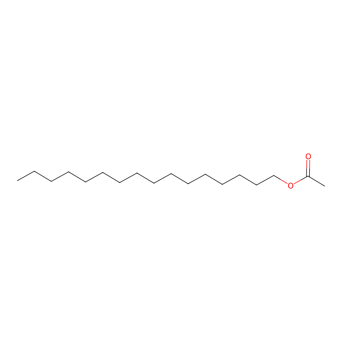 Cetyl Acetate molecular structure, CAS 629-70-9