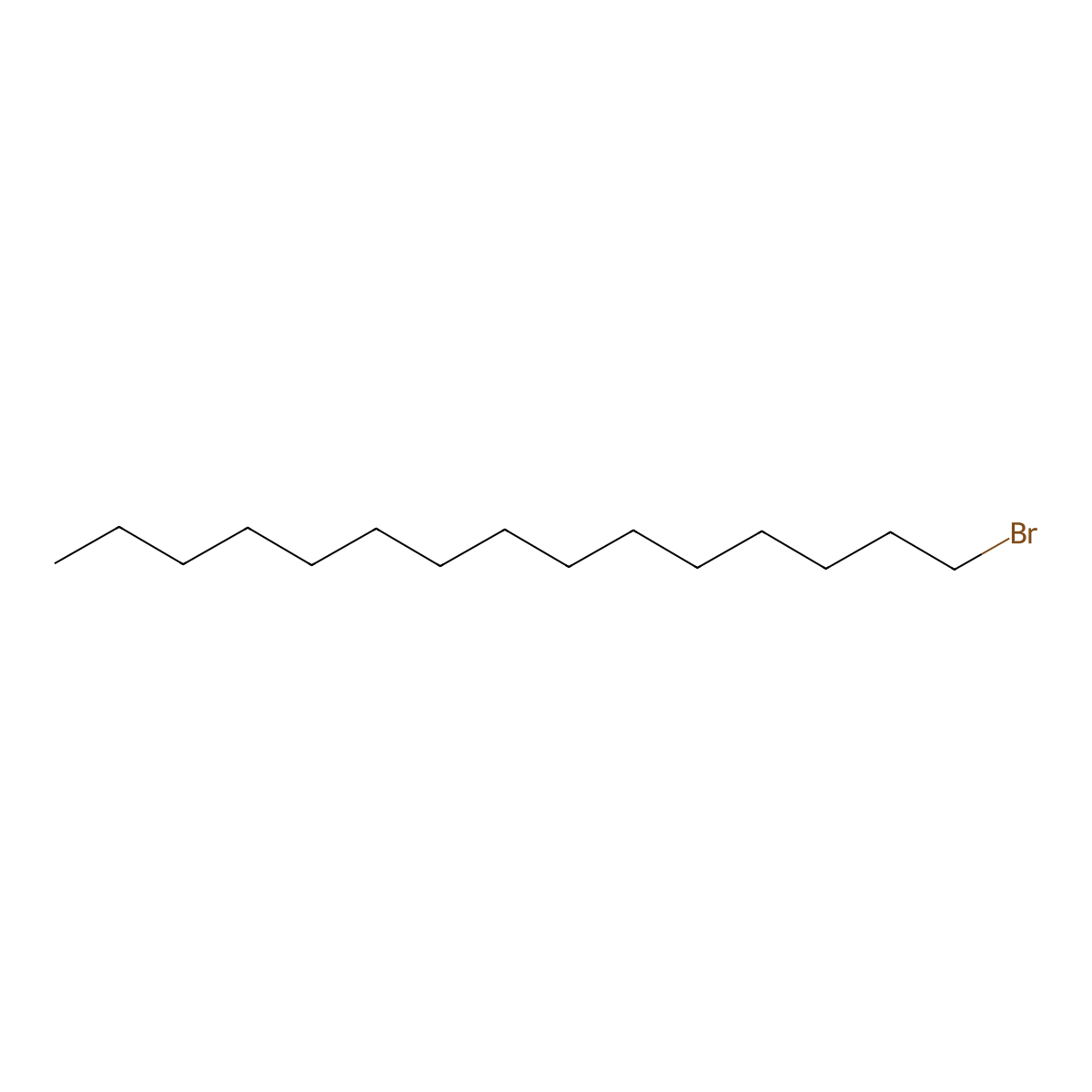 1-Bromopentadecane molecular structure, CAS 629-72-1