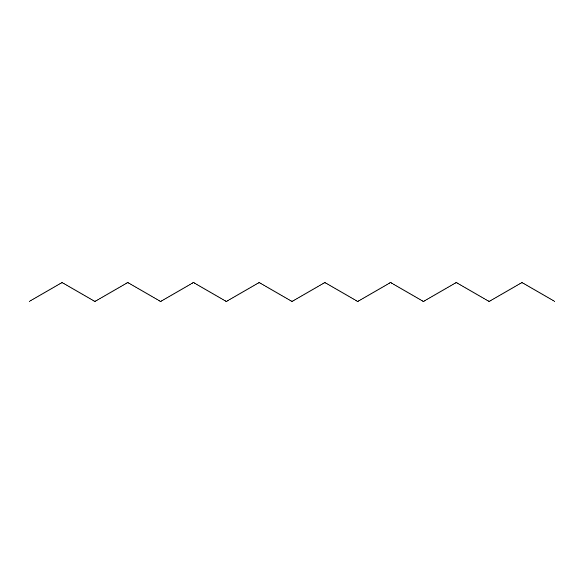 Heptadecane molecular structure, CAS 629-78-7