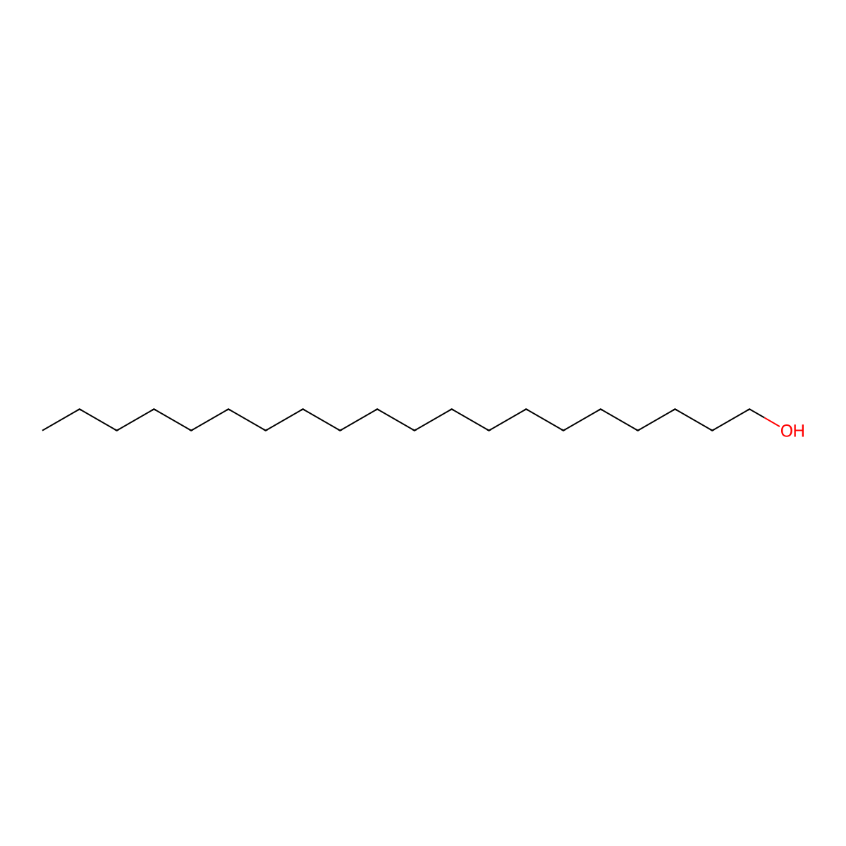 1-Eicosanol molecular structure, CAS 629-96-9