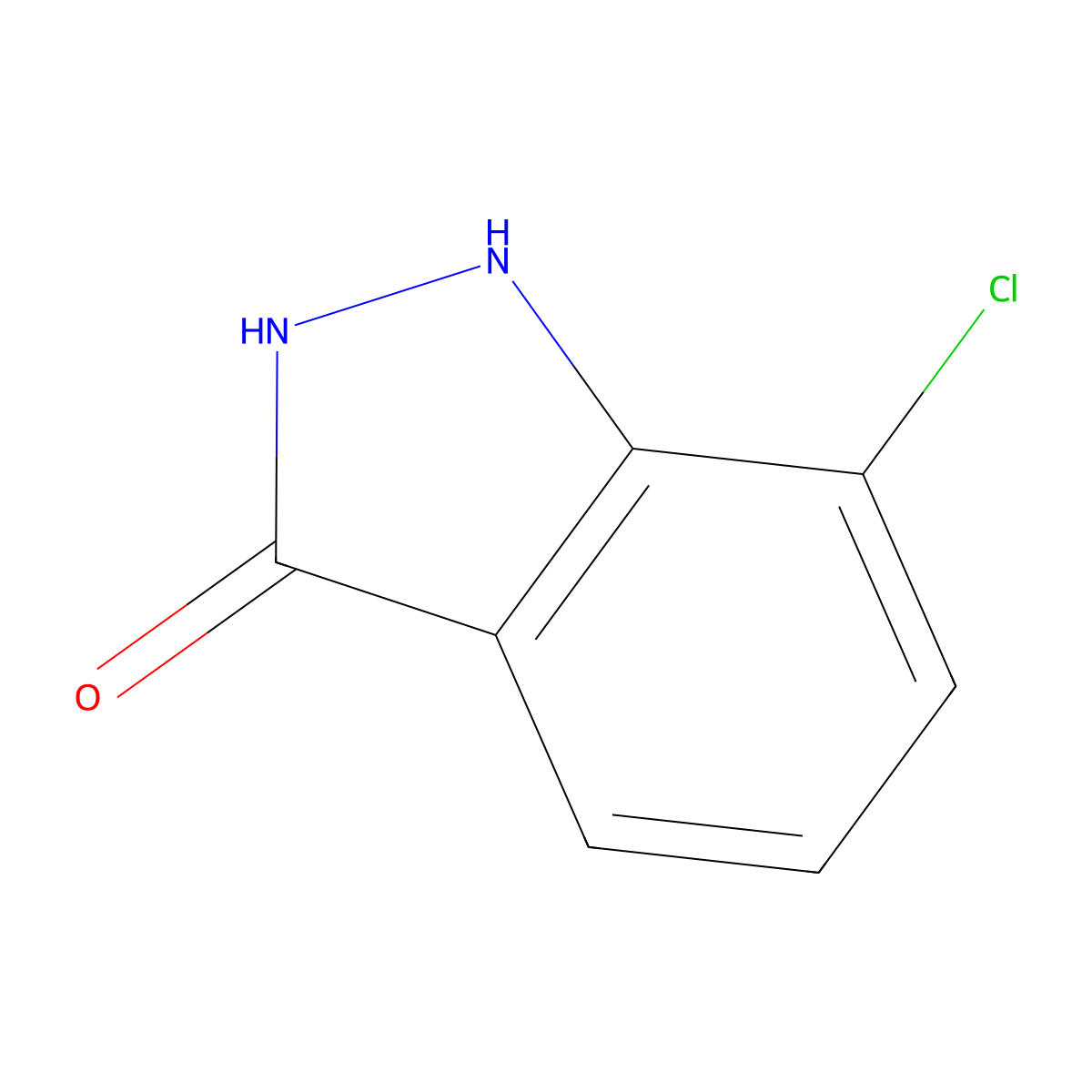 7-Chloro-1H-indazol-3-ol molecular structure, CAS 6290-87-5