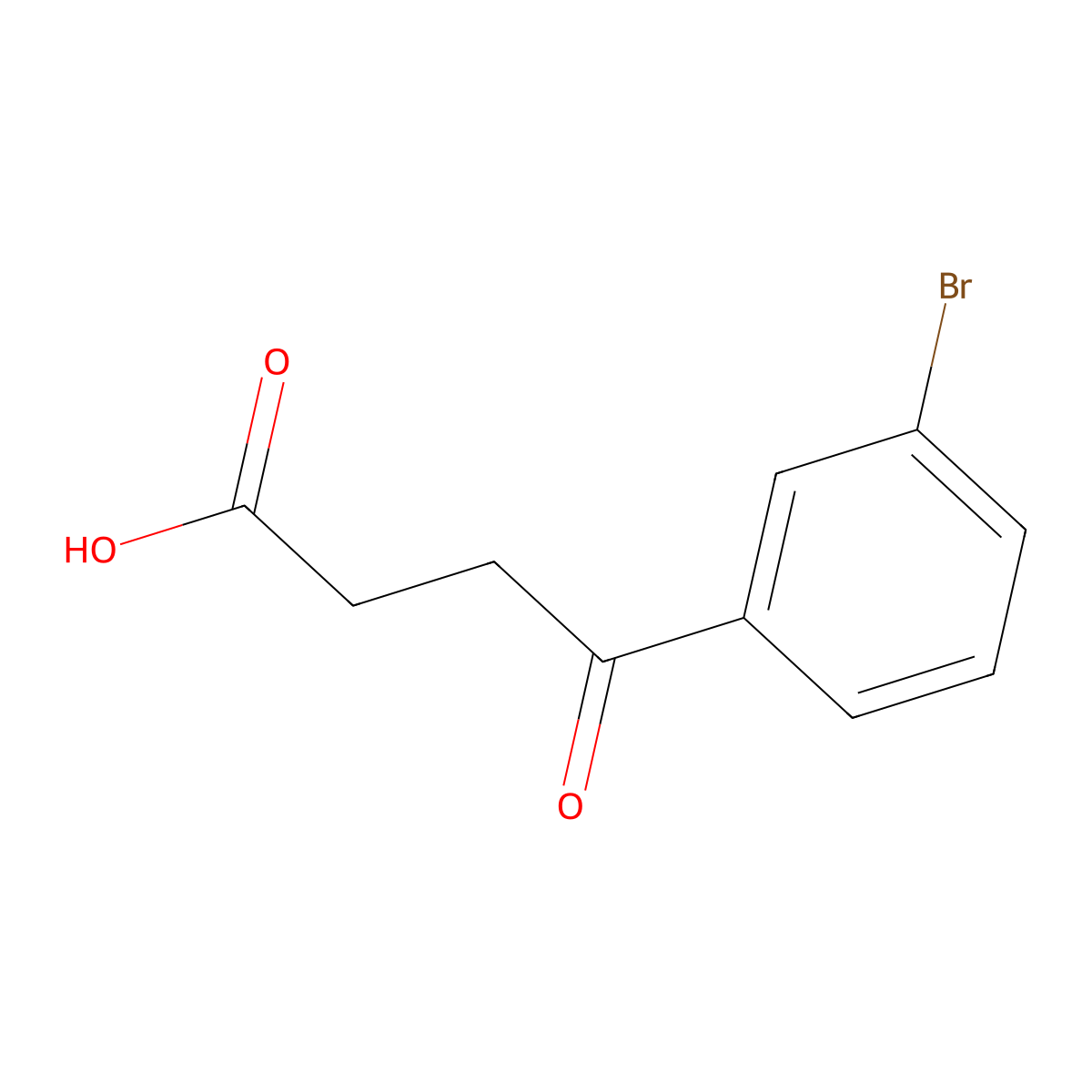 4-(3-Bromophenyl)-4-oxobutanoic acid molecular structure, CAS 62903-13-3