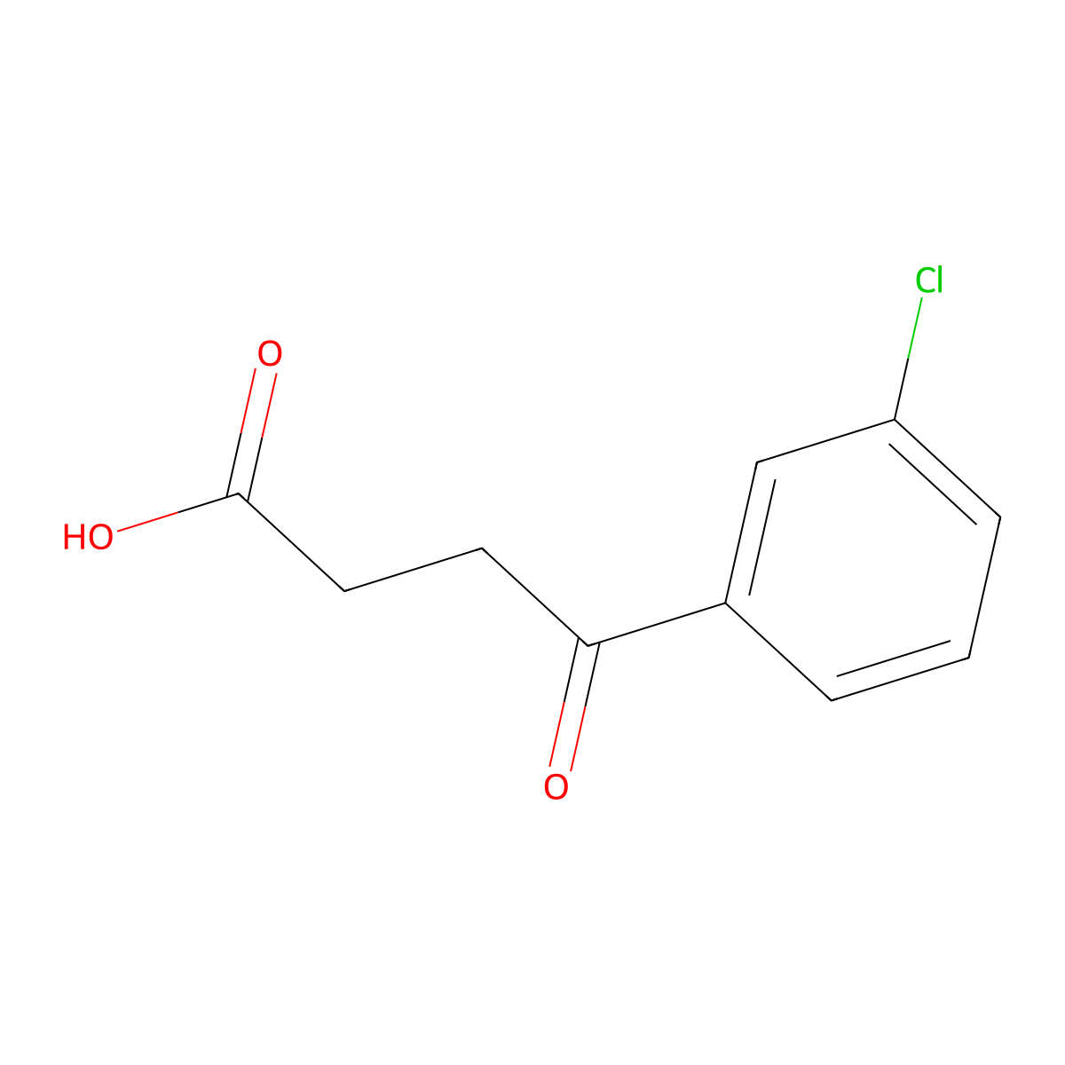 4-(3-Chlorophenyl)-4-oxobutanoic acid molecular structure, CAS 62903-14-4
