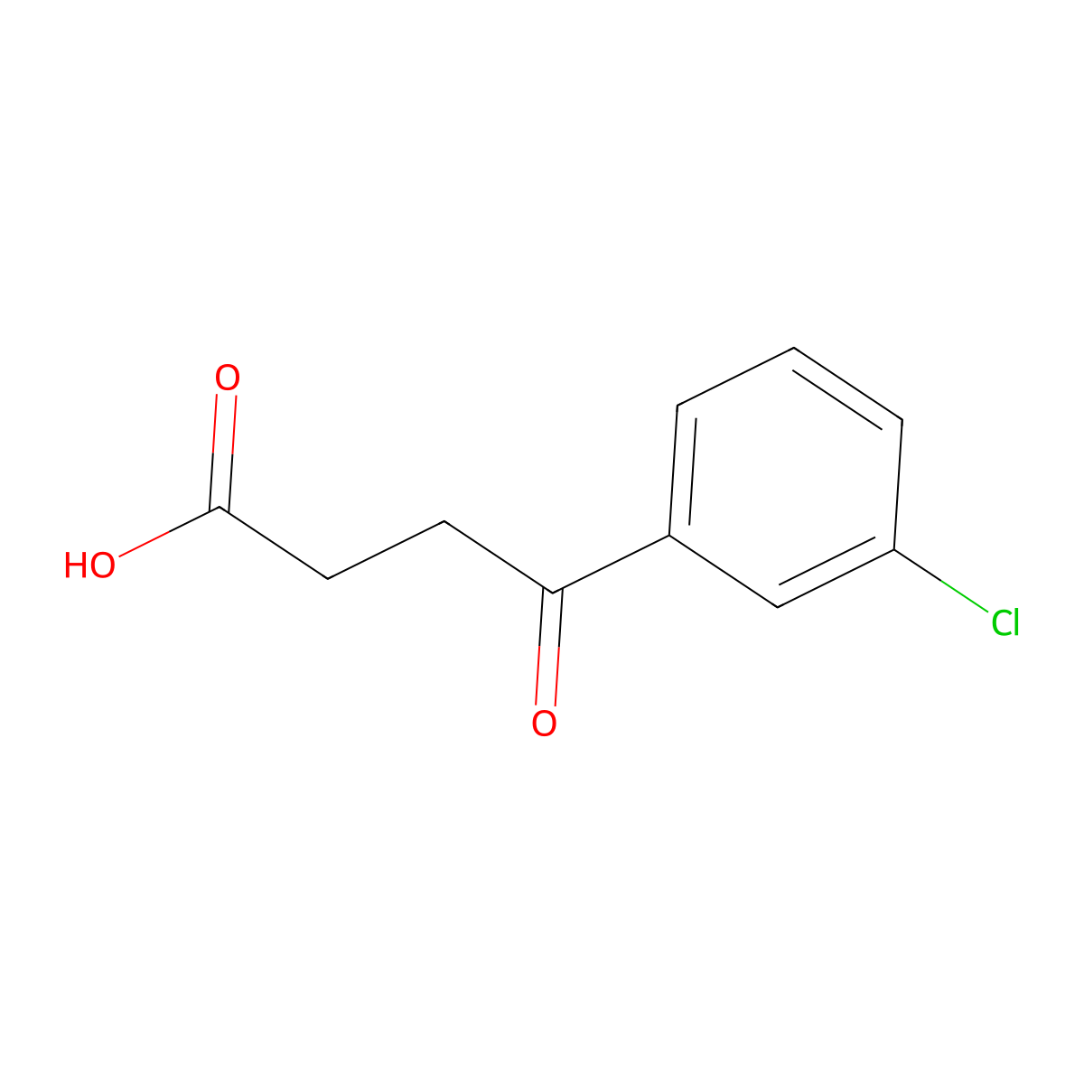 4-(3-Chlorophenyl)-4-oxobutanoic acid molecular structure, CAS 62903-14-4
