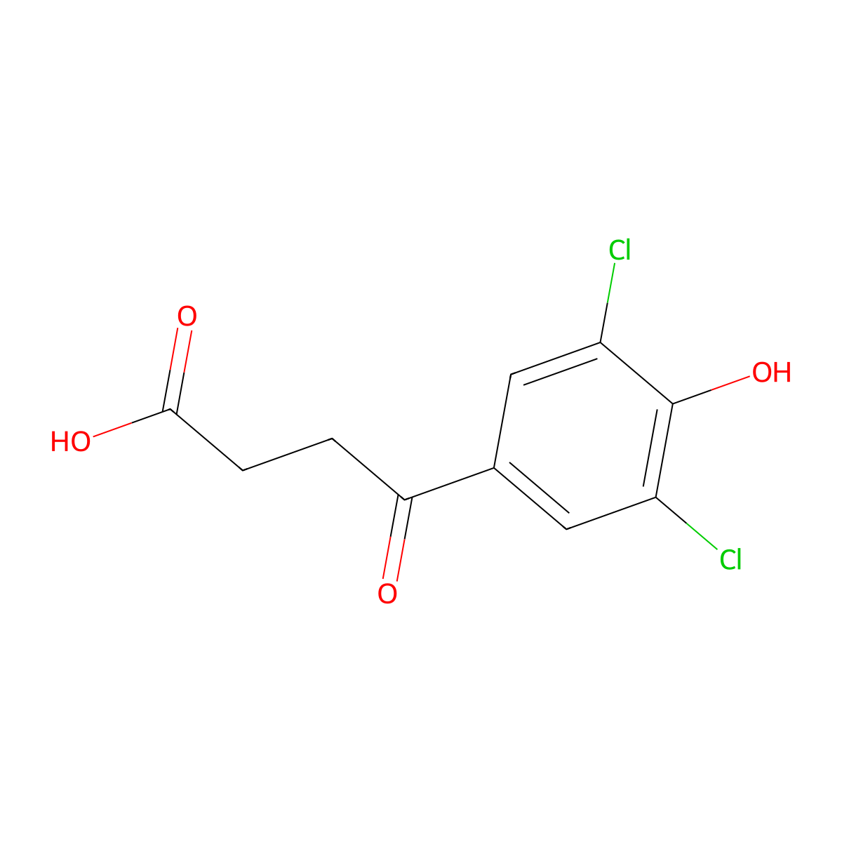 4-(3,5-Dichloro-4-hydroxyphenyl)-4-oxobutanoic acid molecular structure, CAS 62903-25-7