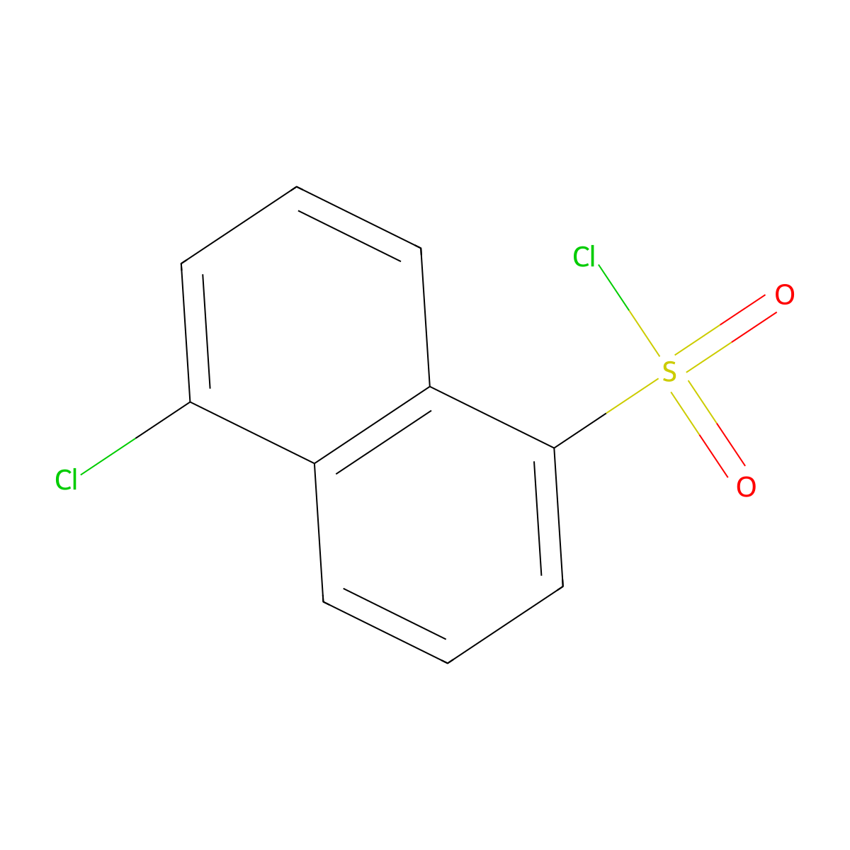 5-Chloronaphthalene-1-sulphonyl chloride molecular structure, CAS 6291-07-2