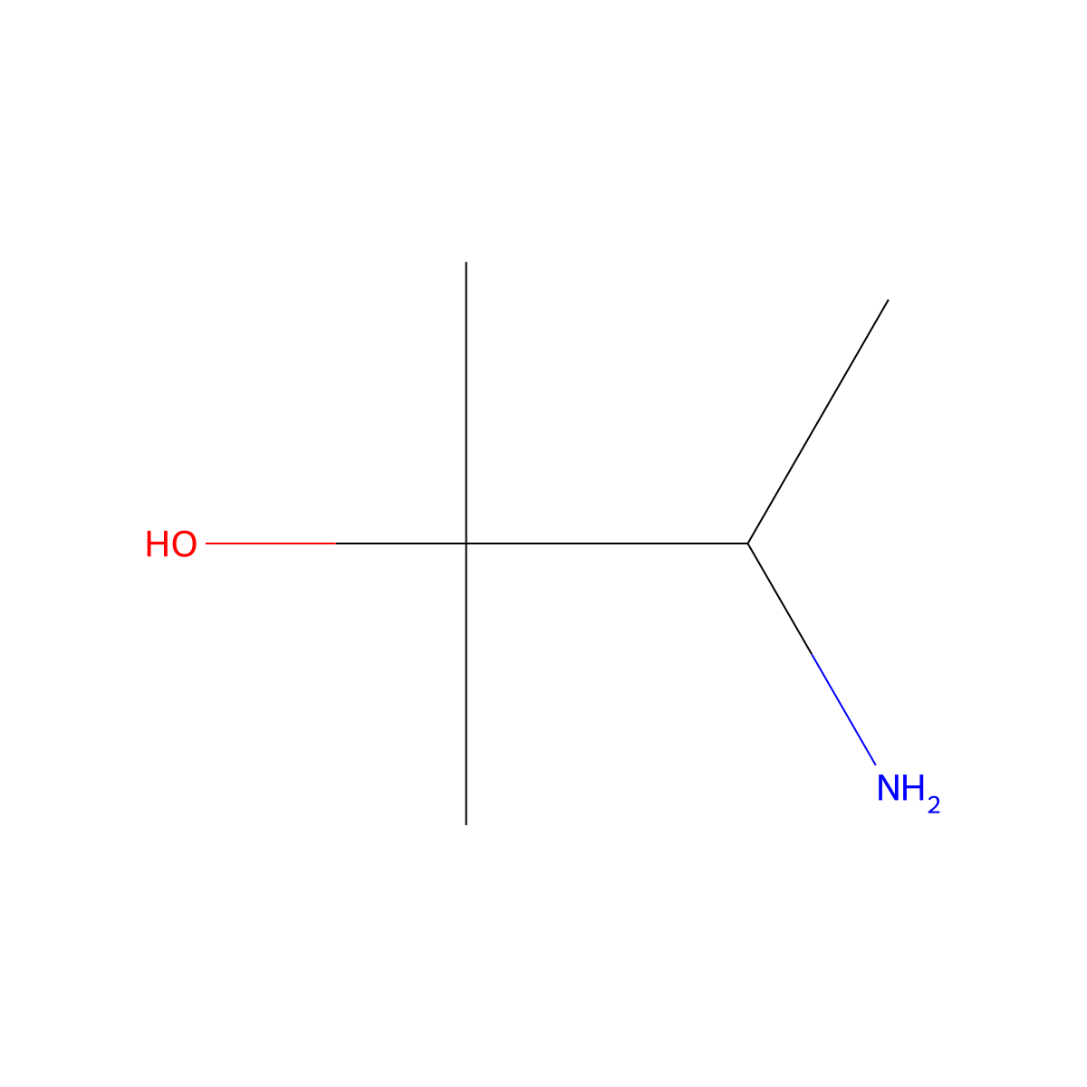 3-Amino-2-methyl-2-butanol molecular structure, CAS 6291-17-4