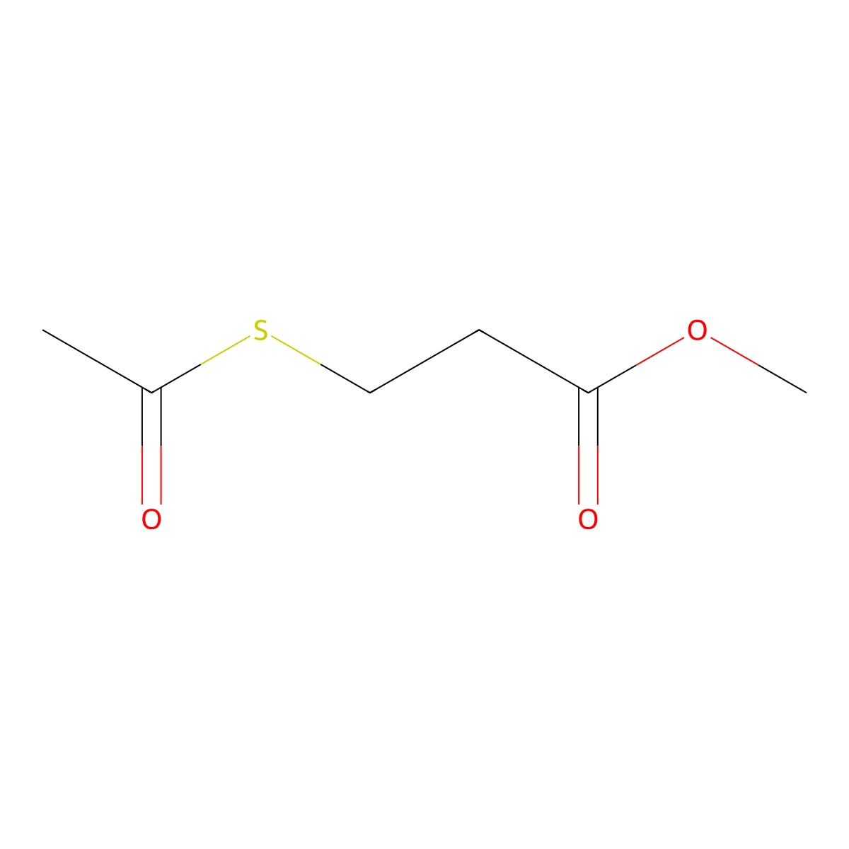 Methyl 3-(acetylsulfanyl)propanoate molecular structure, CAS 6291-62-9