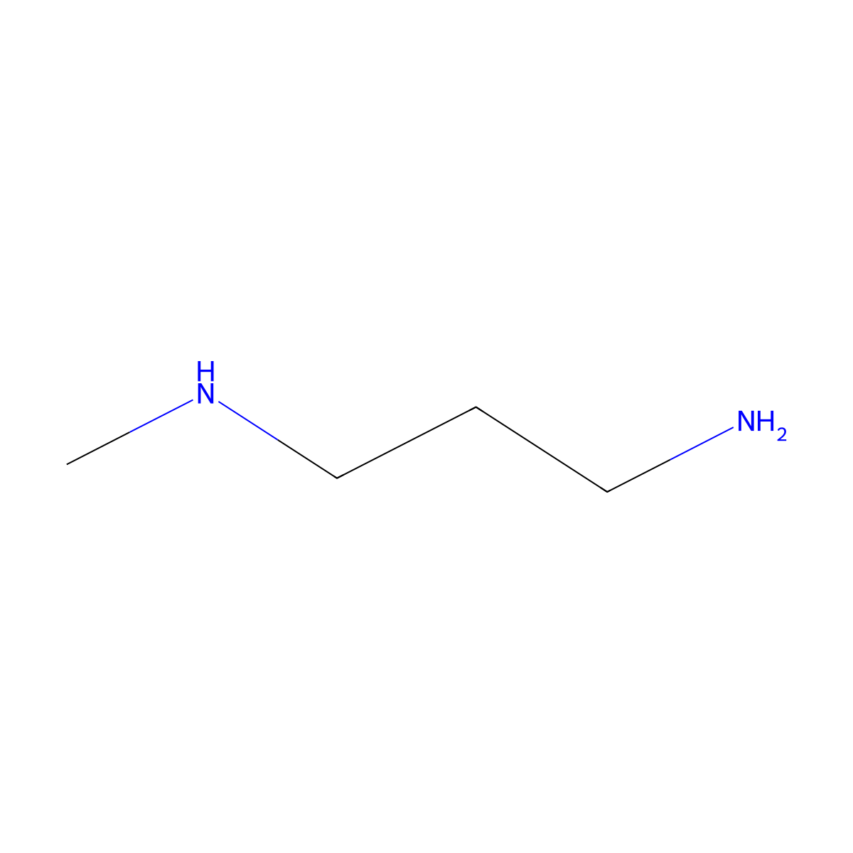N-Methyl-1,3-propanediamine molecular structure, CAS 6291-84-5