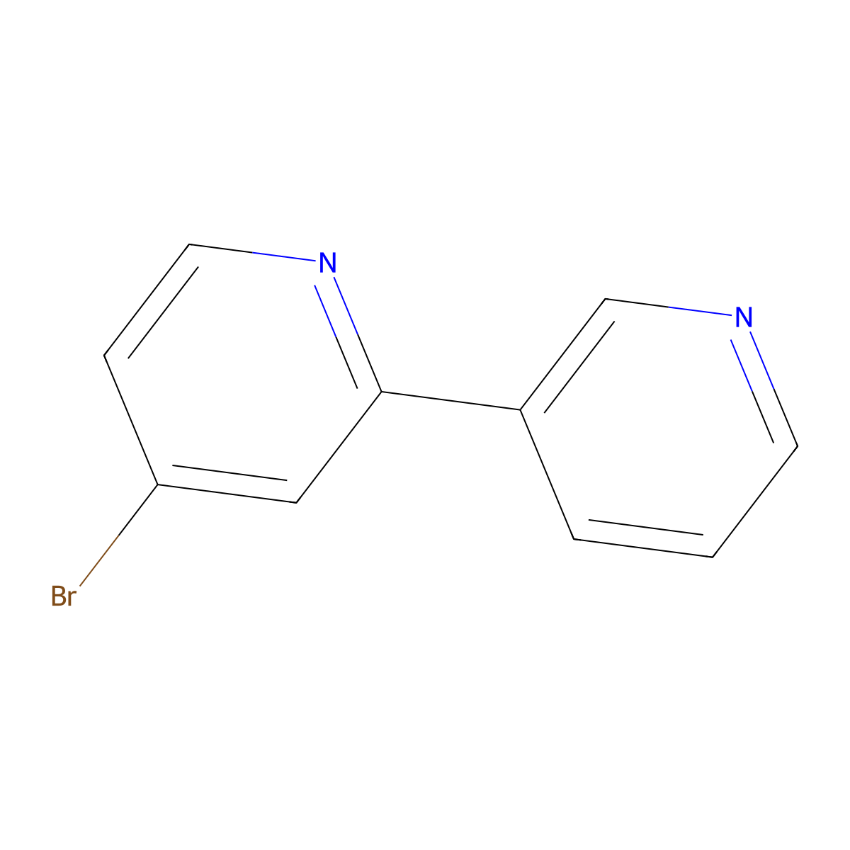 4-Bromo-2,3'-bipyridine molecular structure, CAS 62913-27-3