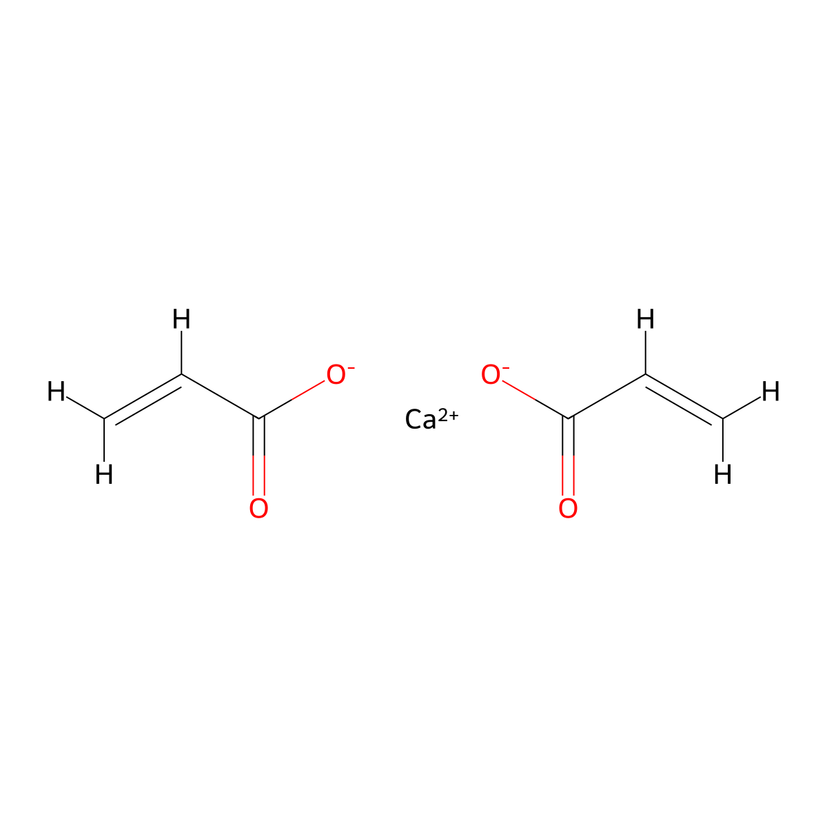 2-Propenoic acid, calcium salt (2:1) molecular structure, CAS 6292-01-9