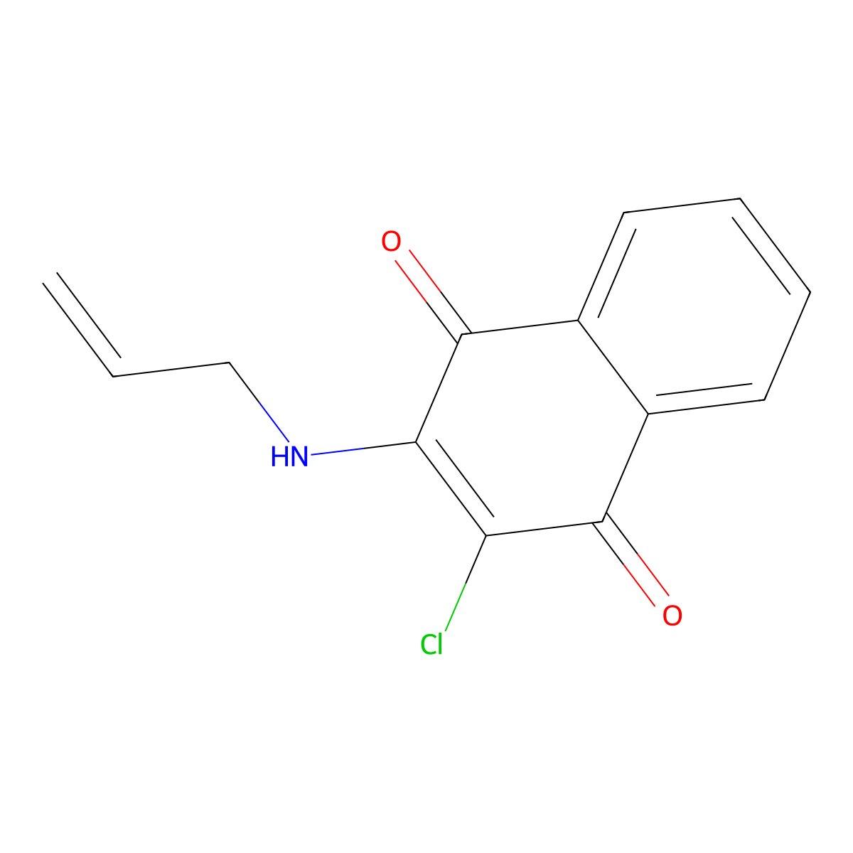 2-(Allylamino)-3-chloronaphthoquinone molecular structure, CAS 6292-12-2