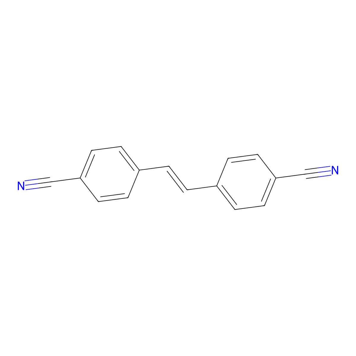 4,4'-Dicyanostilbene molecular structure, CAS 6292-62-2