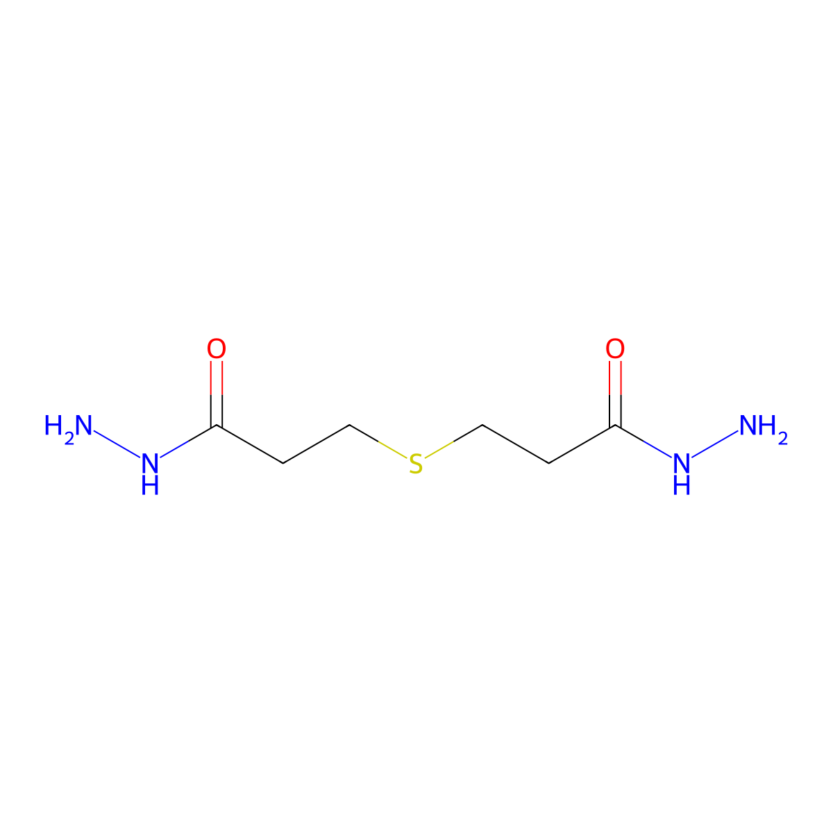 3,3'-Thiobis(propanoic acid) 1,1'-dihydrazide molecular structure, CAS 6292-68-8