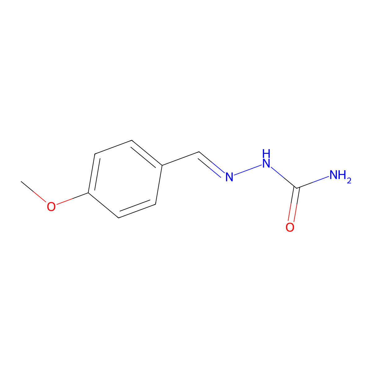 {[(4-Methoxyphenyl)methylidene]amino}urea molecular structure, CAS 6292-71-3