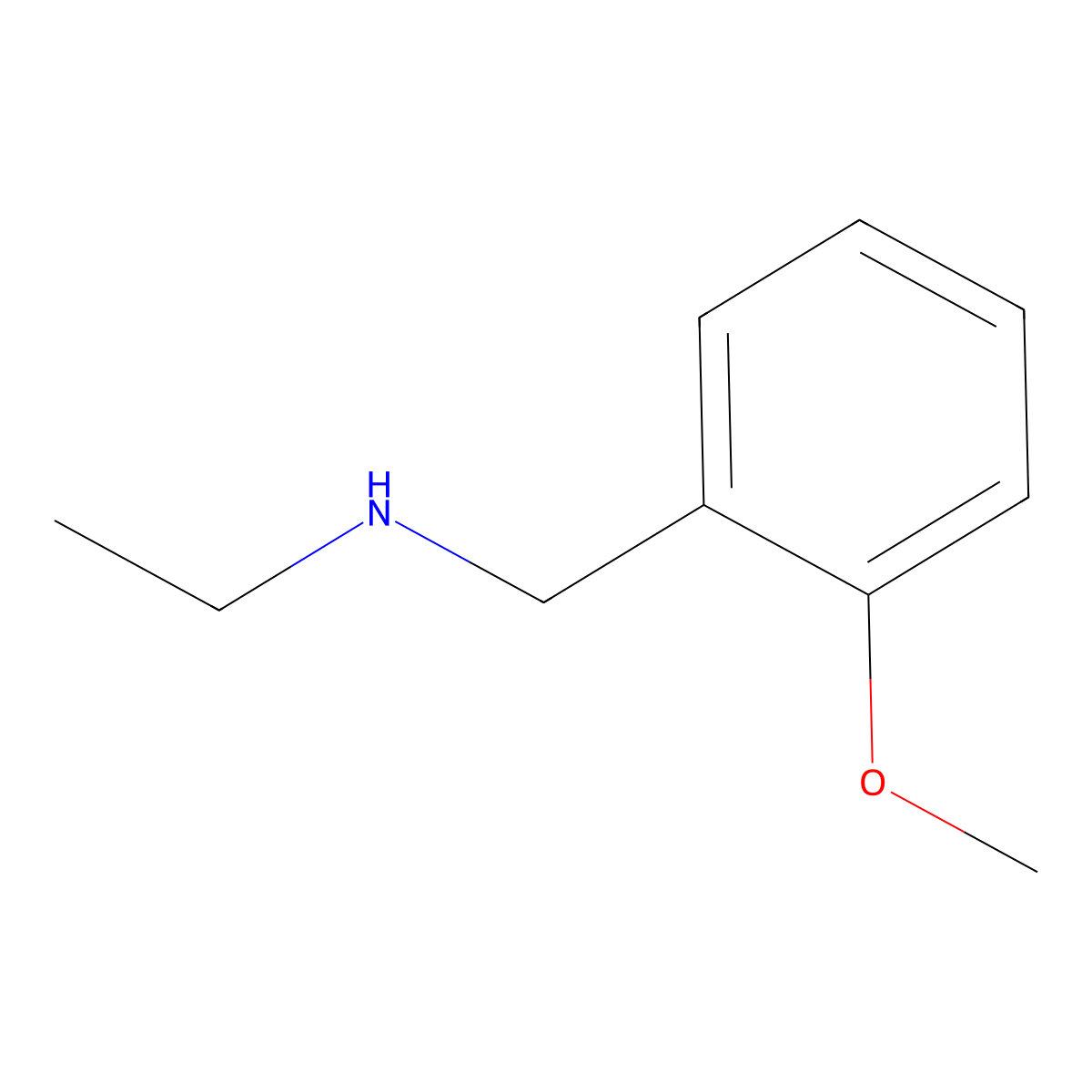 N-(2-methoxybenzyl)ethanamine molecular structure, CAS 62924-83-8