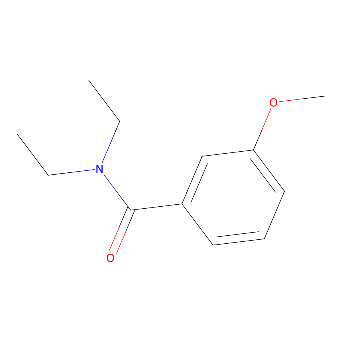 N,N-diethyl-3-methoxybenzamide molecular structure, CAS 62924-93-0