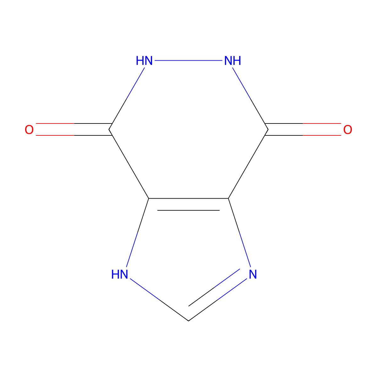 1H-Imidazo[4,5-d]pyridazine-4,7-diol molecular structure, CAS 6293-09-0