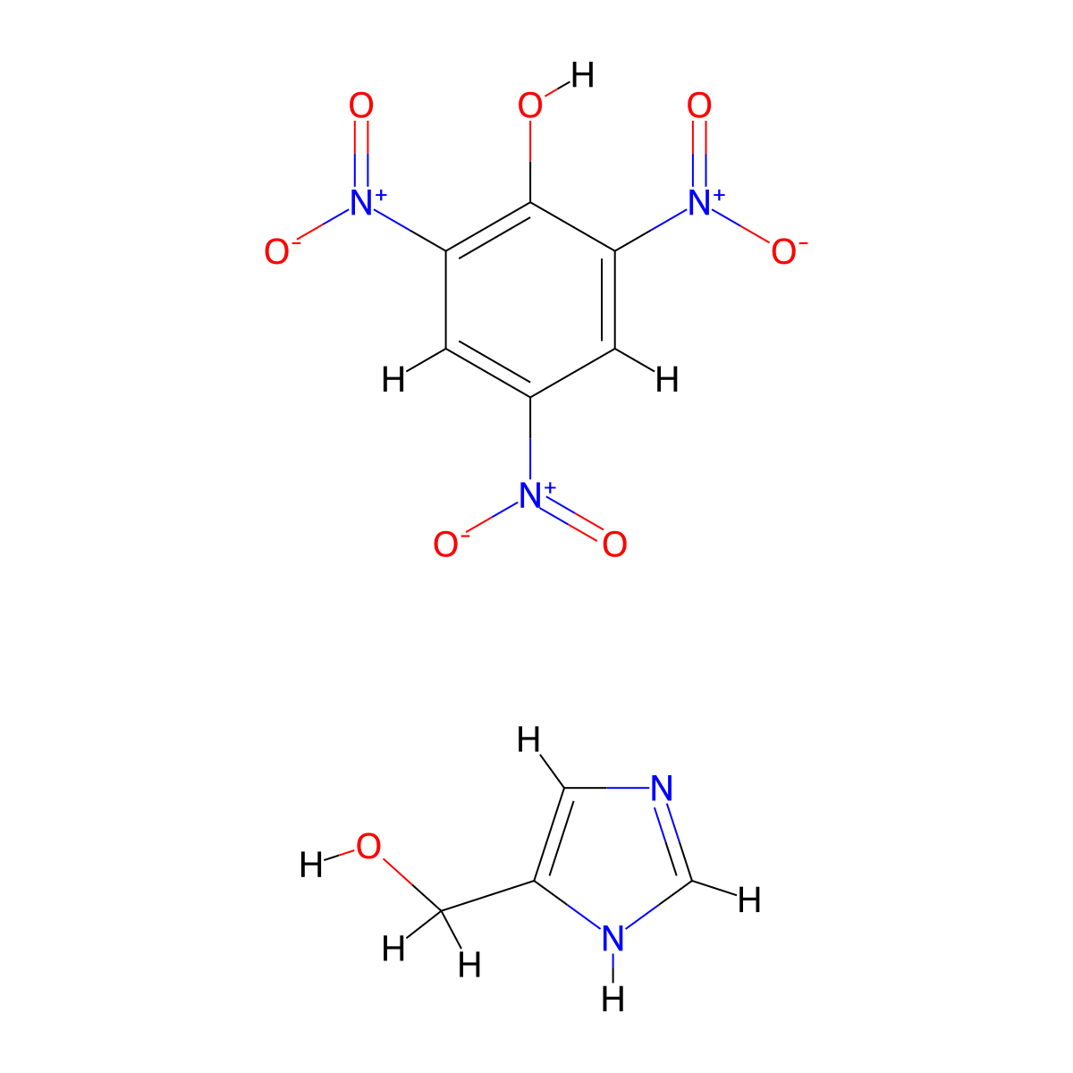 Imidazole-4-methanol monopicrate molecular structure, CAS 6293-52-3