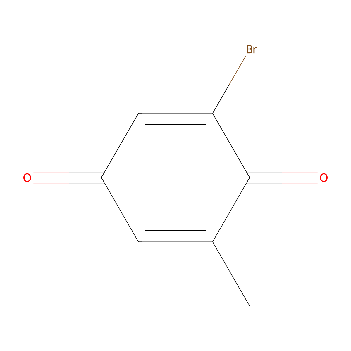 2-Bromo-6-methylcyclohexa-2,5-diene-1,4-dione molecular structure, CAS 6293-55-6