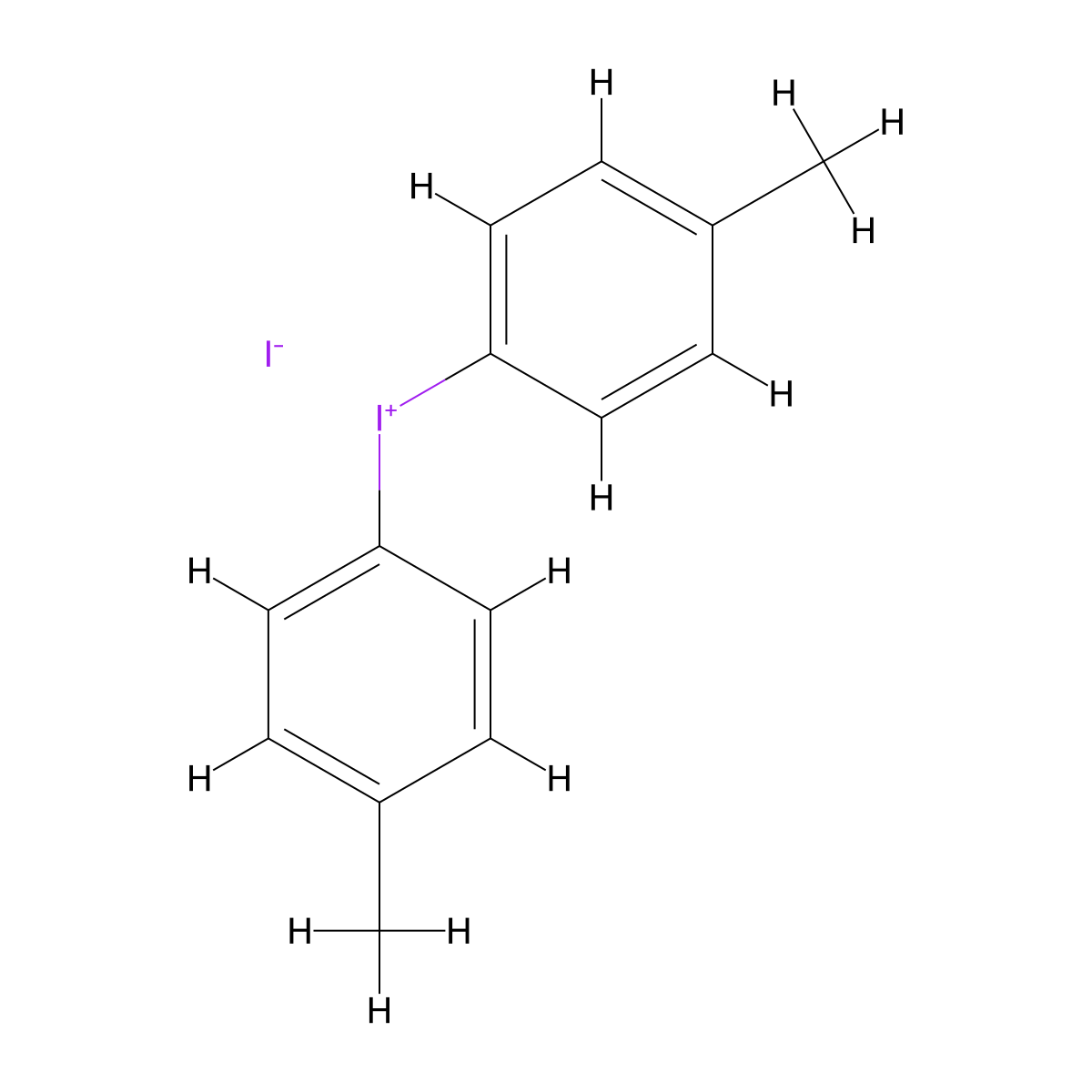 Toliodium iodide molecular structure, CAS 6293-70-5