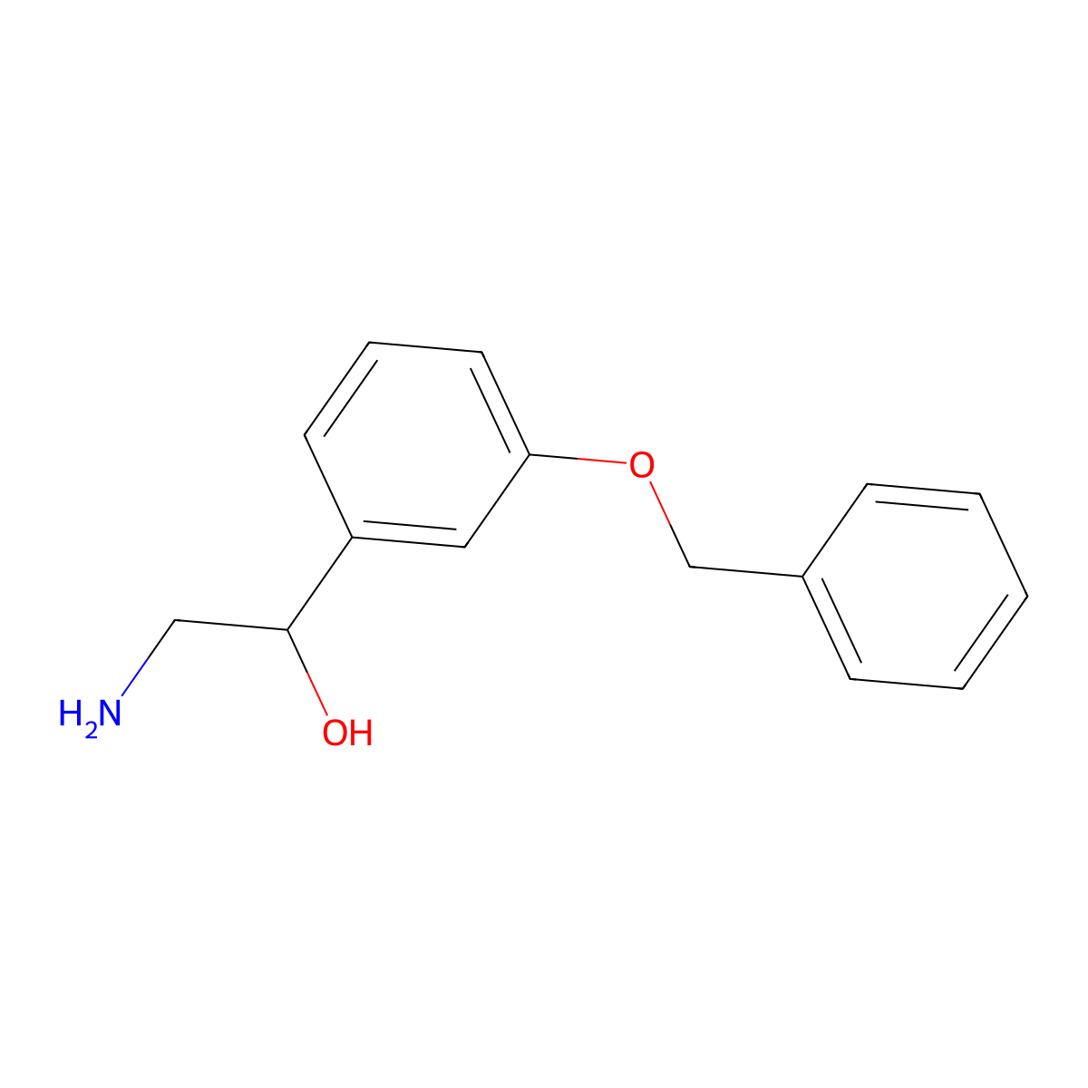 2-Amino-1-[3-(benzyloxy)phenyl]ethan-1-ol molecular structure, CAS 62932-74-5