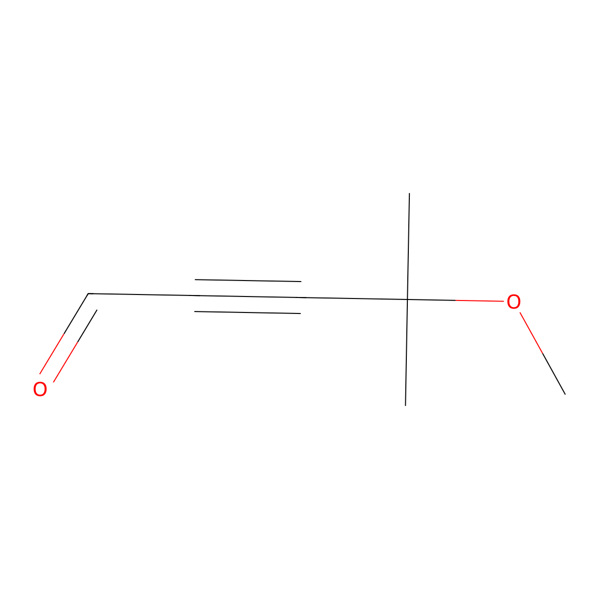 4-Methoxy-4-methylpent-2-ynal molecular structure, CAS 62935-17-5