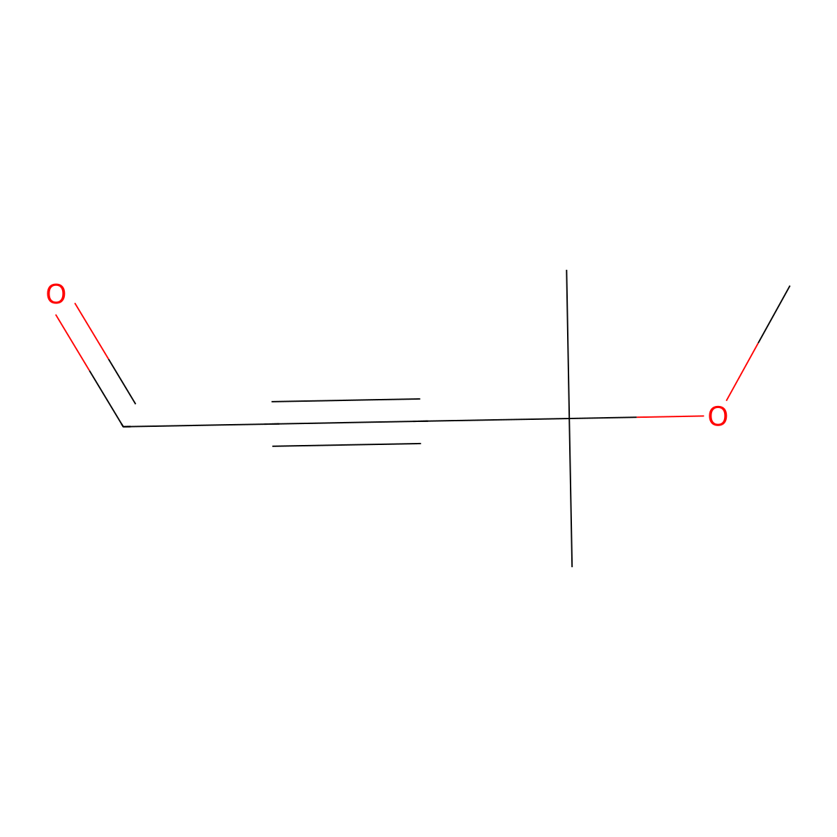 4-Methoxy-4-methylpent-2-ynal molecular structure, CAS 62935-17-5