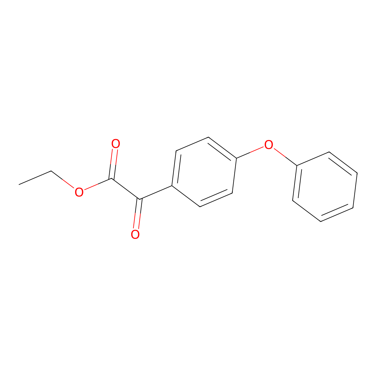 Ethyl 4-phenoxybenzoylformate molecular structure, CAS 62936-33-8