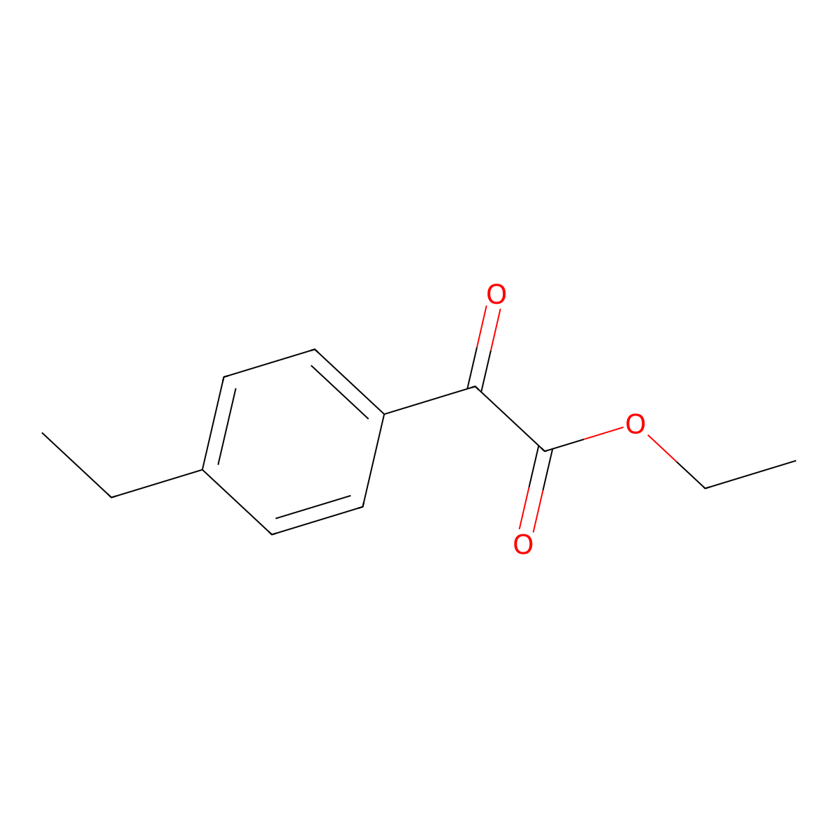 Ethyl 2-(4-ethylphenyl)-2-oxoacetate molecular structure, CAS 62936-36-1