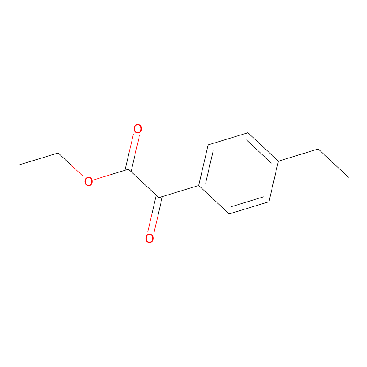 Ethyl 2-(4-ethylphenyl)-2-oxoacetate molecular structure, CAS 62936-36-1