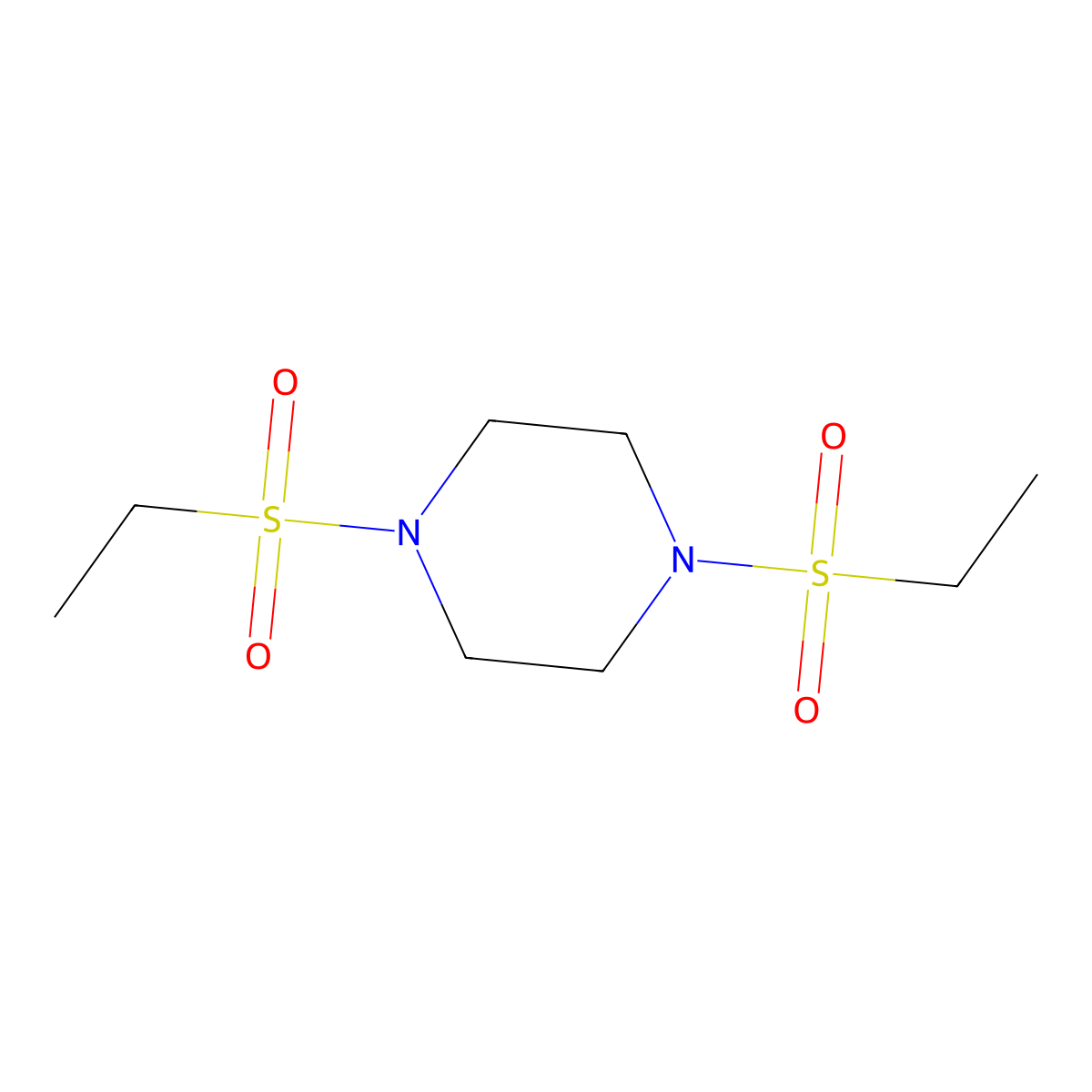 1,4-Bis(ethylsulfonyl)piperazine molecular structure, CAS 62938-04-9