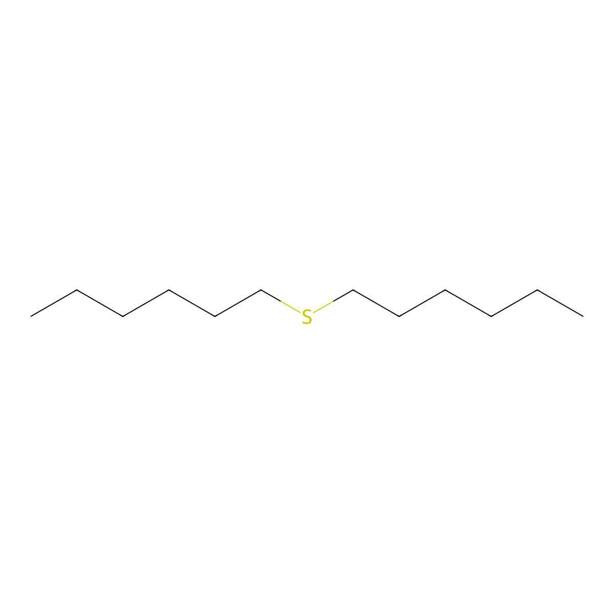 Dihexyl thioether molecular structure, CAS 6294-31-1