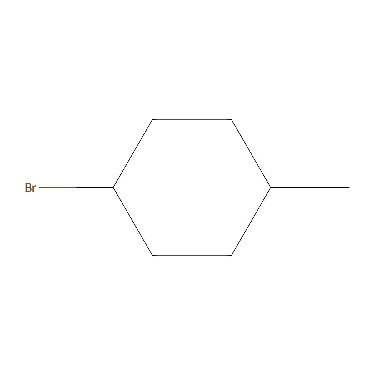 Cyclohexane, 1-bromo-4-methyl- molecular structure, CAS 6294-40-2