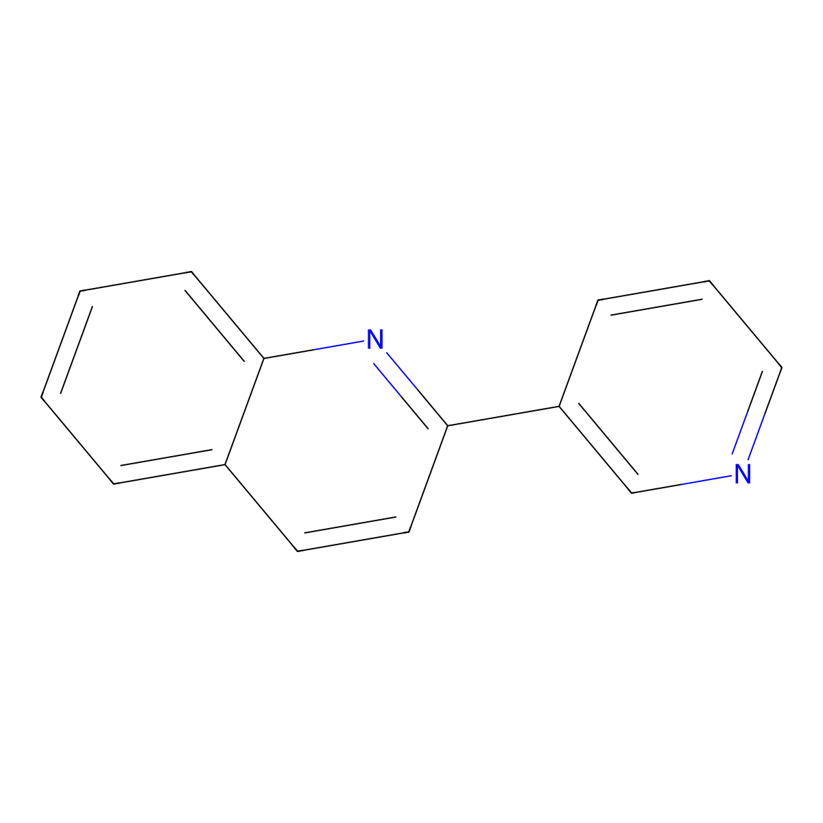 2-Pyridin-3-ylquinoline molecular structure, CAS 6294-65-1