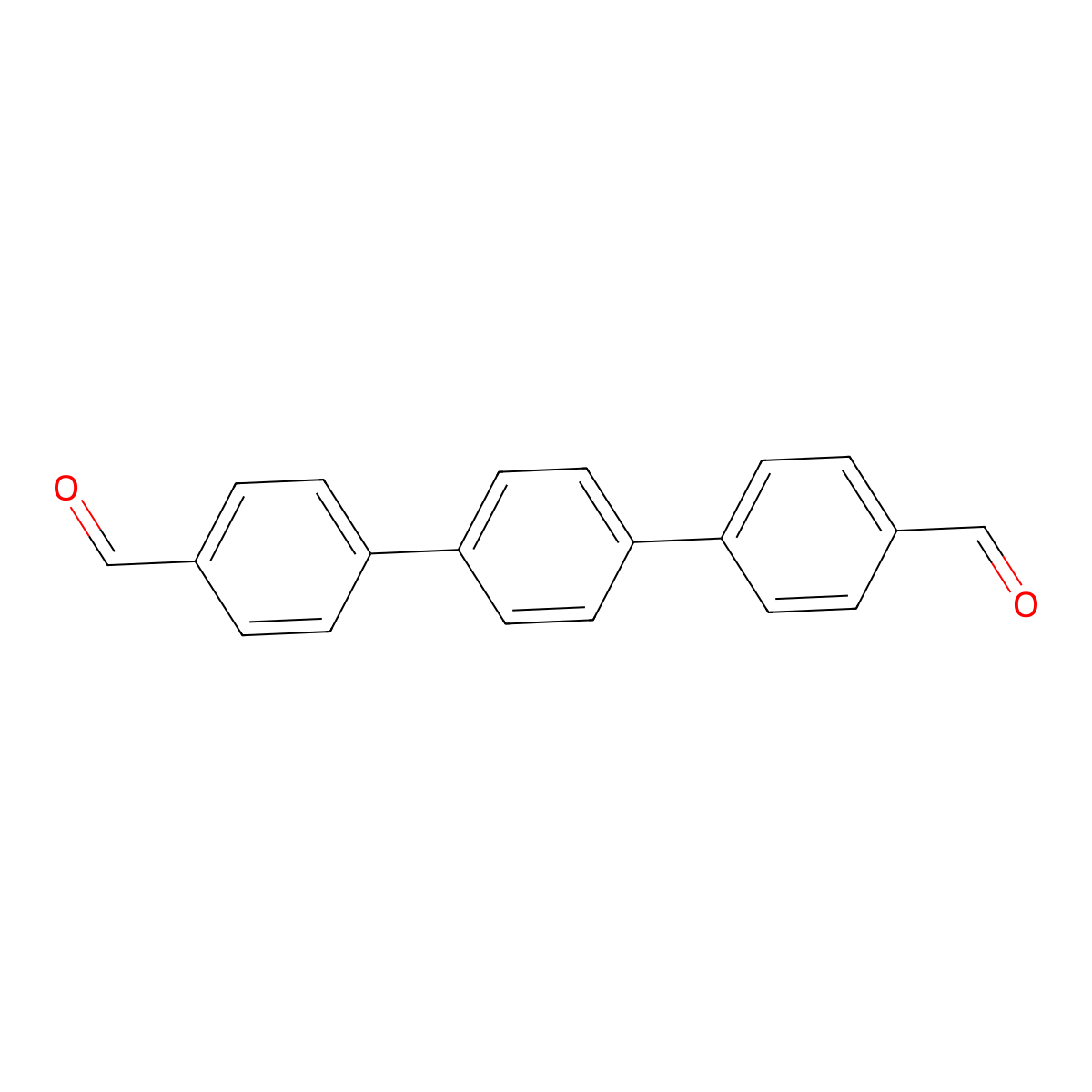 (1,1':4',1''-Terphenyl)-4,4''-dicarboxaldehyde molecular structure, CAS 62940-38-9