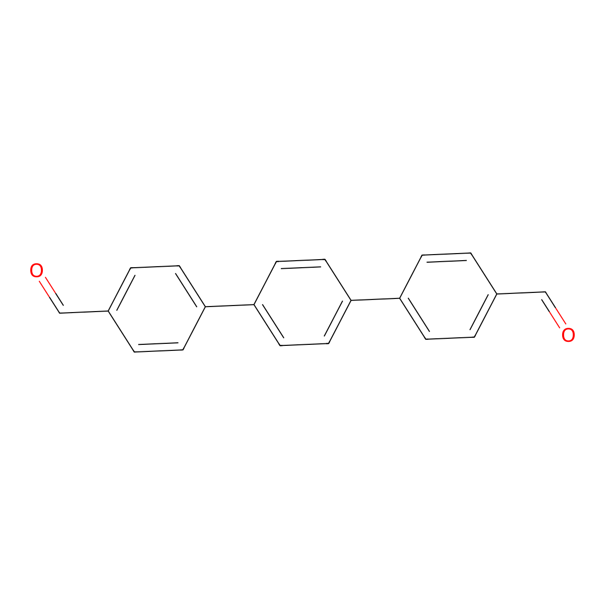 (1,1':4',1''-Terphenyl)-4,4''-dicarboxaldehyde molecular structure, CAS 62940-38-9