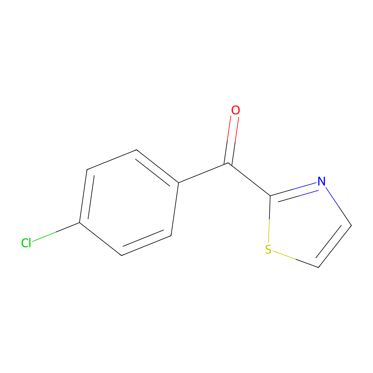 2-(4-Chlorobenzoyl)thiazole molecular structure, CAS 62946-50-3
