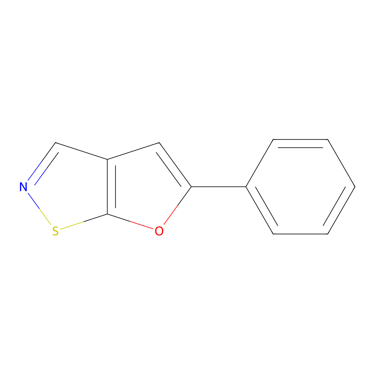 Furo[3,2-d]isothiazole, 5-phenyl- molecular structure, CAS 62947-16-4
