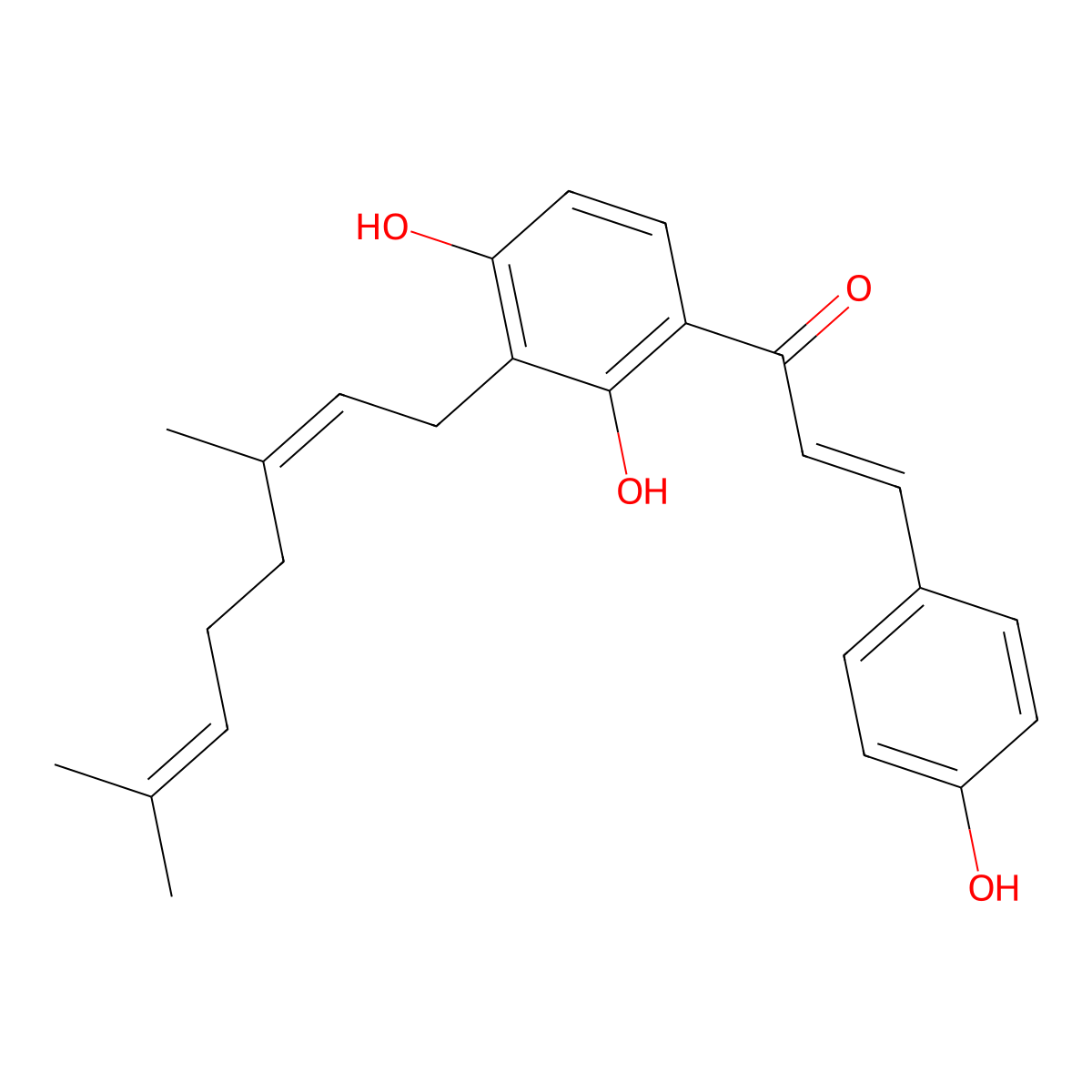 Xanthoangelol molecular structure, CAS 62949-76-2