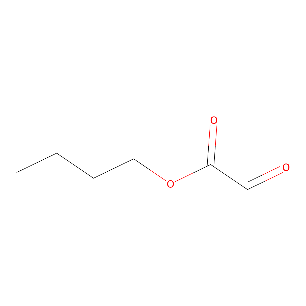 Butyl oxoacetate molecular structure, CAS 6295-06-3