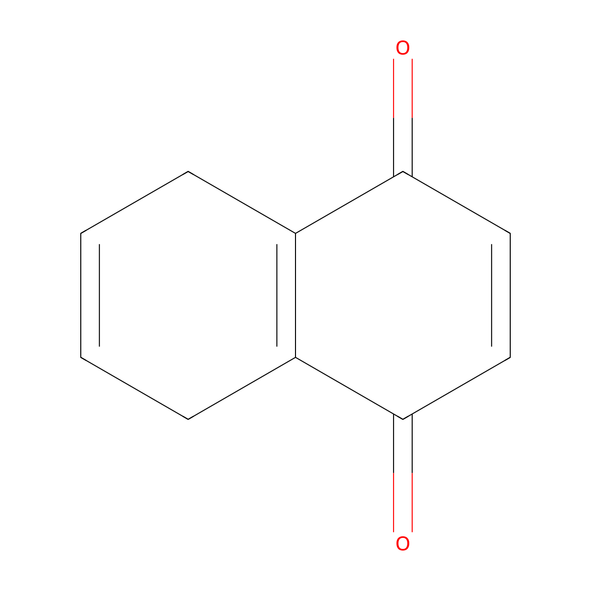 5,8-Dihydro-1,4-naphthoquinone molecular structure, CAS 6295-28-9