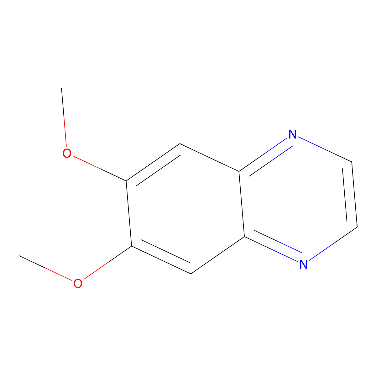 6,7-Dimethoxyquinoxaline molecular structure, CAS 6295-29-0