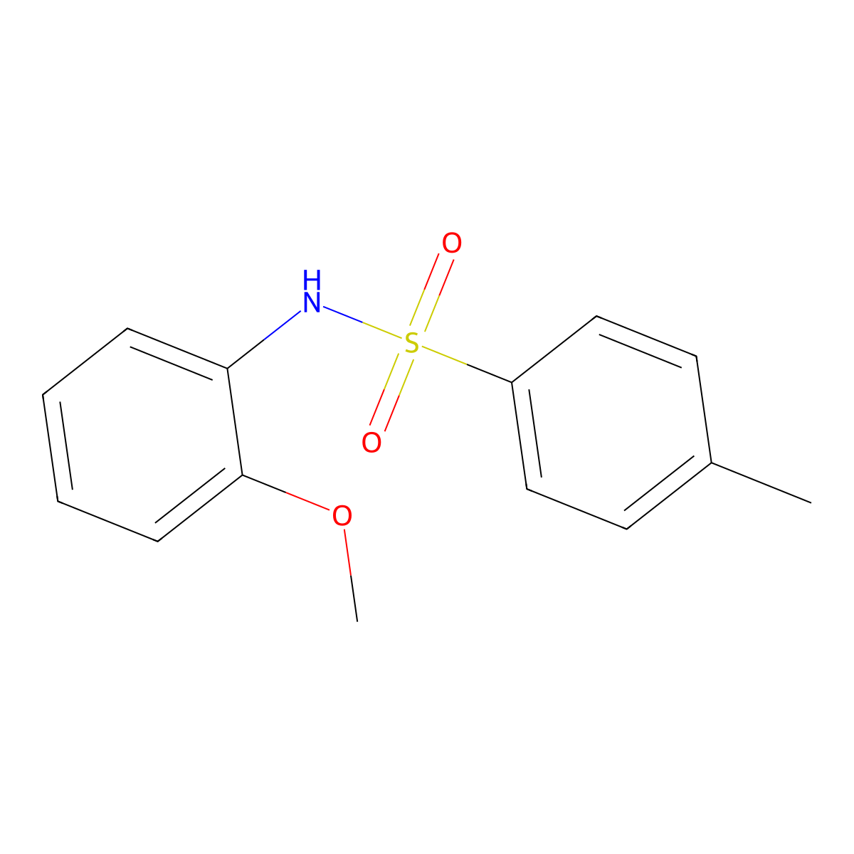 N-(2-Methoxyphenyl)-4-methylbenzenesulfonamide molecular structure, CAS 6295-94-9