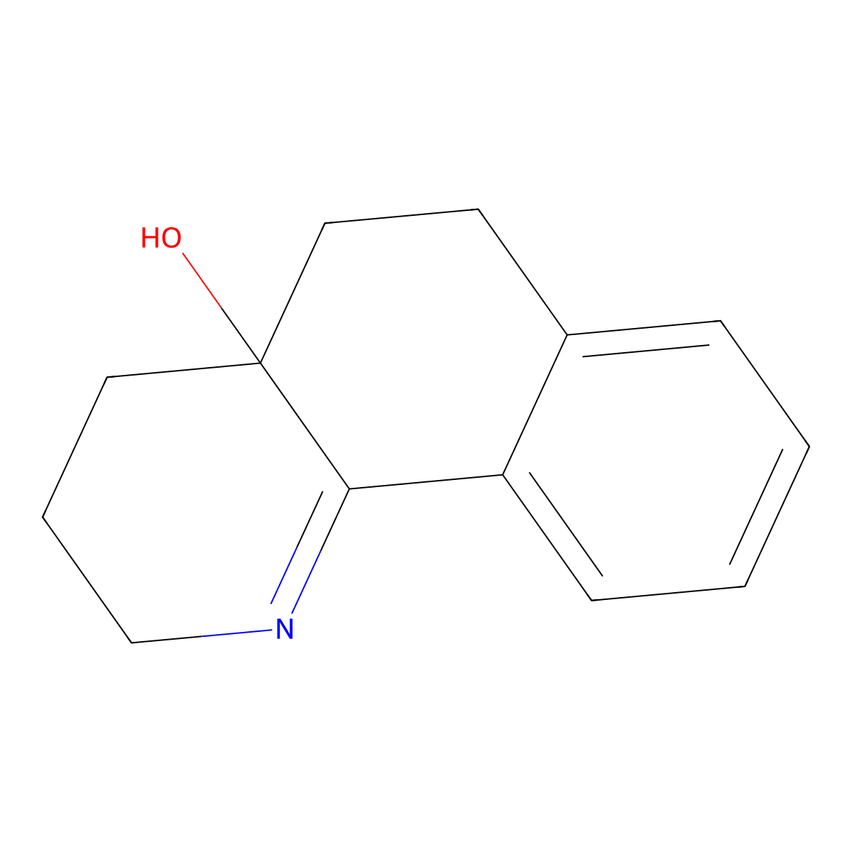 3,4,5,6-Tetrahydrobenzo[h]quinolin-4a(2H)-ol molecular structure, CAS 62953-15-5