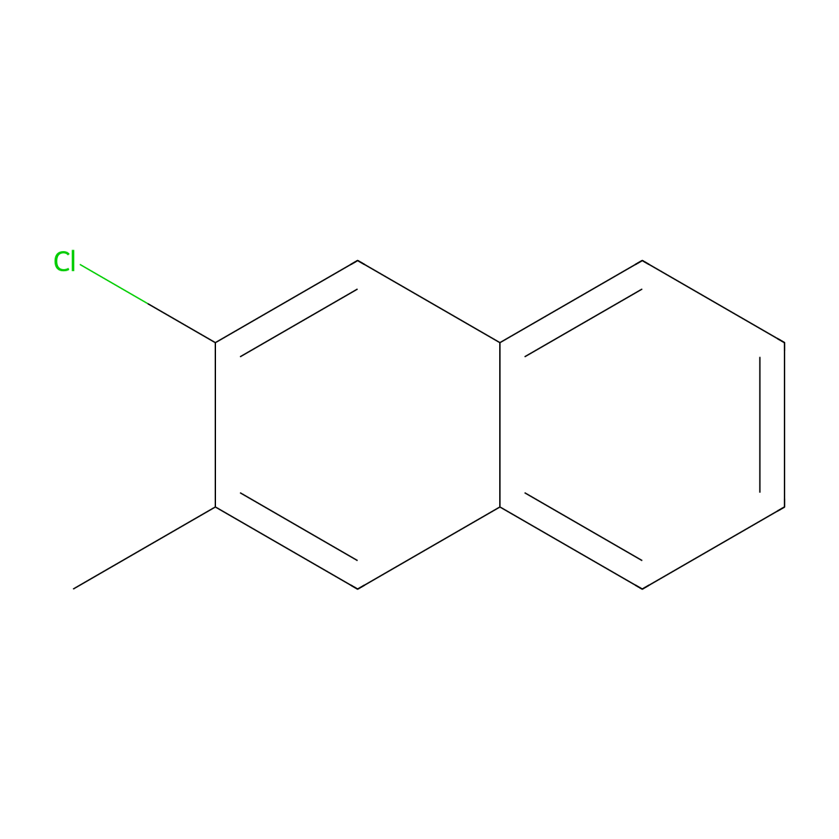 2-Chloro-3-methylnaphthalene molecular structure, CAS 62956-38-1