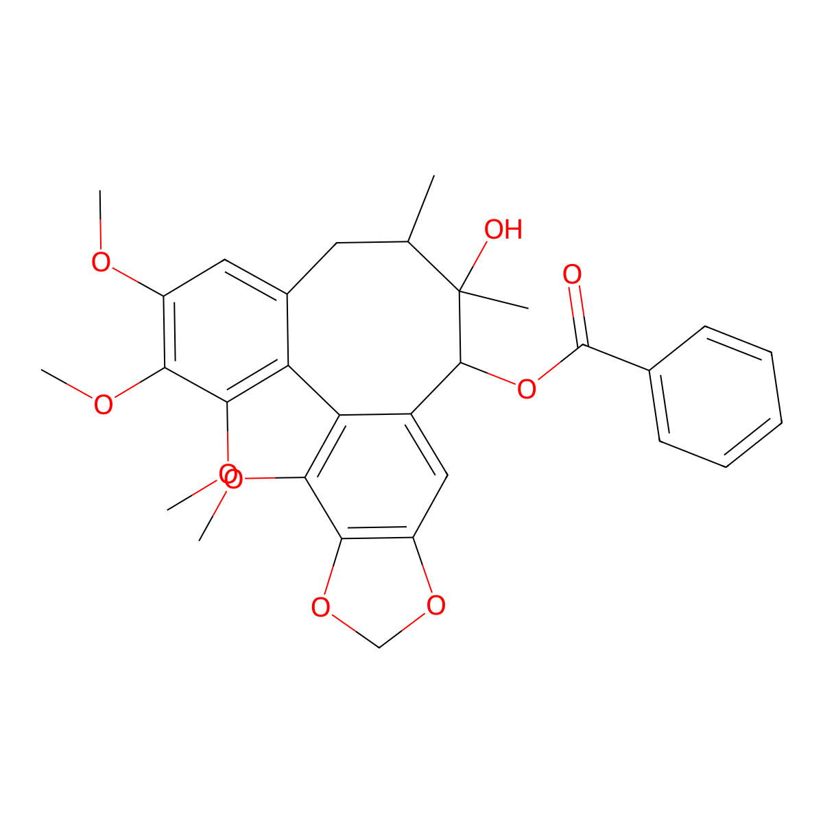 Gomisin G molecular structure, CAS 62956-48-3