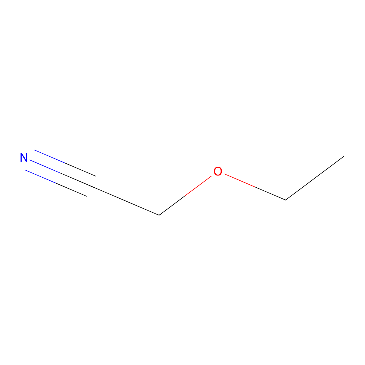 Ethoxyacetonitrile molecular structure, CAS 62957-60-2