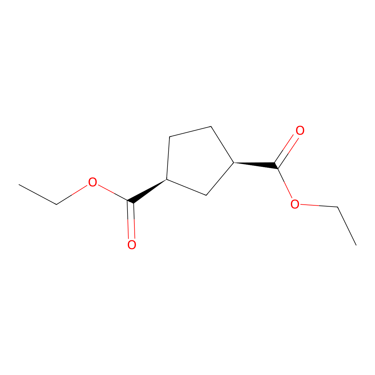 rel-(1R,3S)-Diethyl cyclopentane-1,3-dicarboxylate molecular structure, CAS 62959-15-3